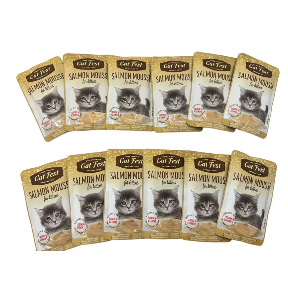 CAT FEST Kitten Food Mousse Pouches 70Gr - 12 Pack - Petzone Kenya