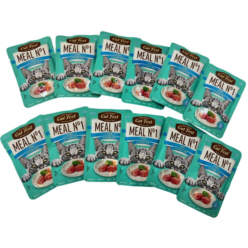 CAT FEST Meal Pouches 50Gr - 12 Pack - Petzone Kenya