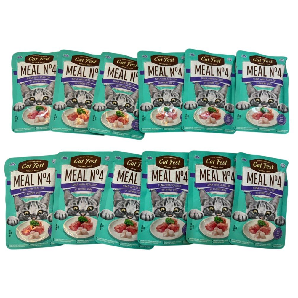 CAT FEST Meal Pouches 50Gr - 12 Pack - Petzone Kenya