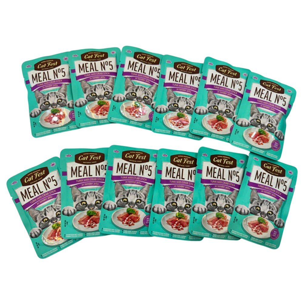 CAT FEST Meal Pouches 50Gr - 12 Pack - Petzone Kenya