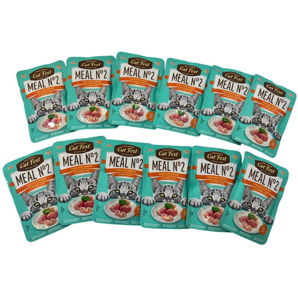 CAT FEST Meal Pouches 50Gr - 12 Pack - Petzone Kenya