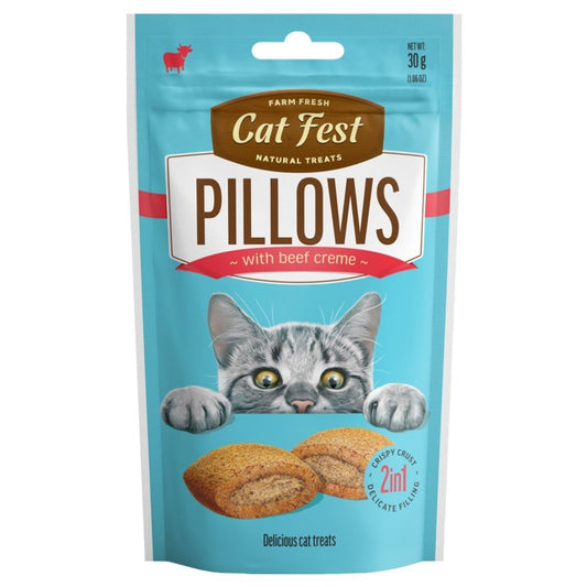 CAT FEST Pillows with Beef Creme - 30Gr - Petzone Kenya