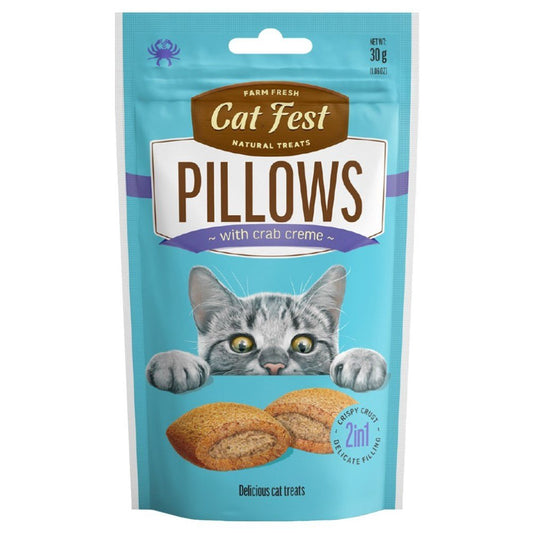 CAT FEST Pillows with Crab Creme - 30Gr - Petzone Kenya