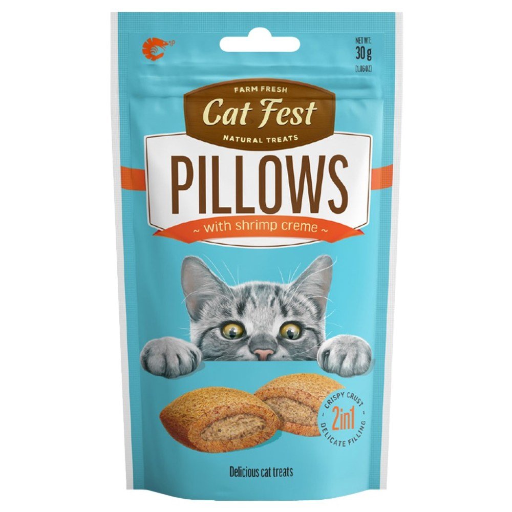 CAT FEST Pillows with Shrimp Creme - 30Gr - Petzone Kenya