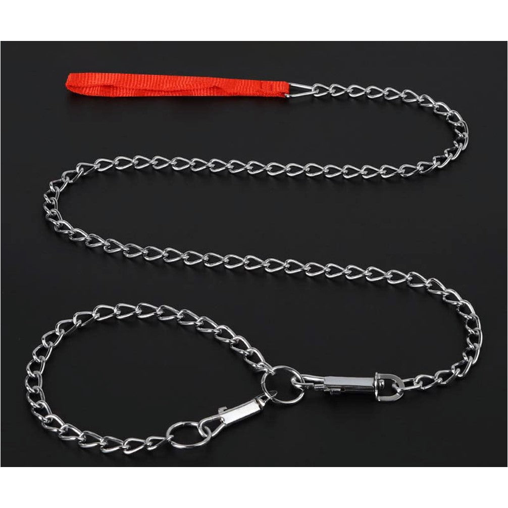 Chain Leash With Collar - Petzone Kenya