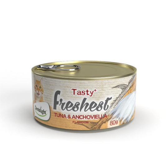 Dentalight Tasty+ Freshest Cat Treats – Tuna & Anchoviella Flavour 80Gr - Petzone Kenya