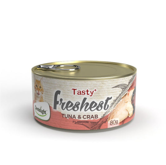Dentalight Tasty+ Freshest Cat Treats – Tuna & Crab Flavour 80Gr - Petzone Kenya
