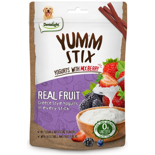 Dentalight Yumm Stix Wet & Soft - Yoghurts with Mix Berry 70Gr - Petzone Kenya