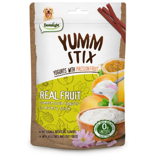 Dentalight Yumm Stix Wet & Soft - Yoghurts with Passion Fruit 70Gr - Petzone Kenya