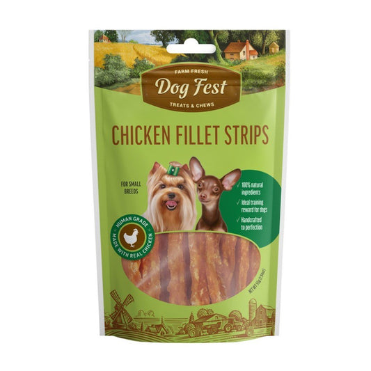 DOG FEST Chicken Fillet Strips for Small Breeds - 55Gr - Petzone Kenya