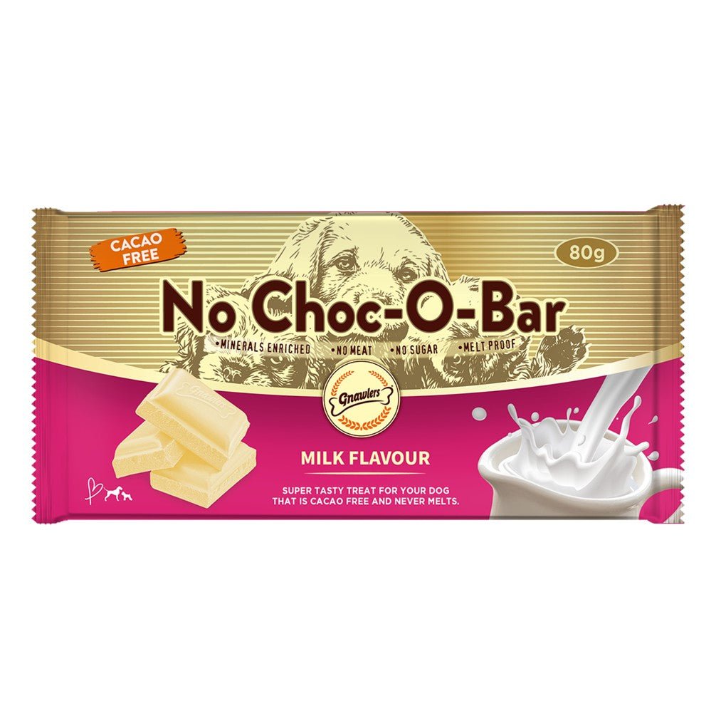 Gnawlers No Choc - O - Bar (Milk Flavour) 80Gr - Petzone Kenya