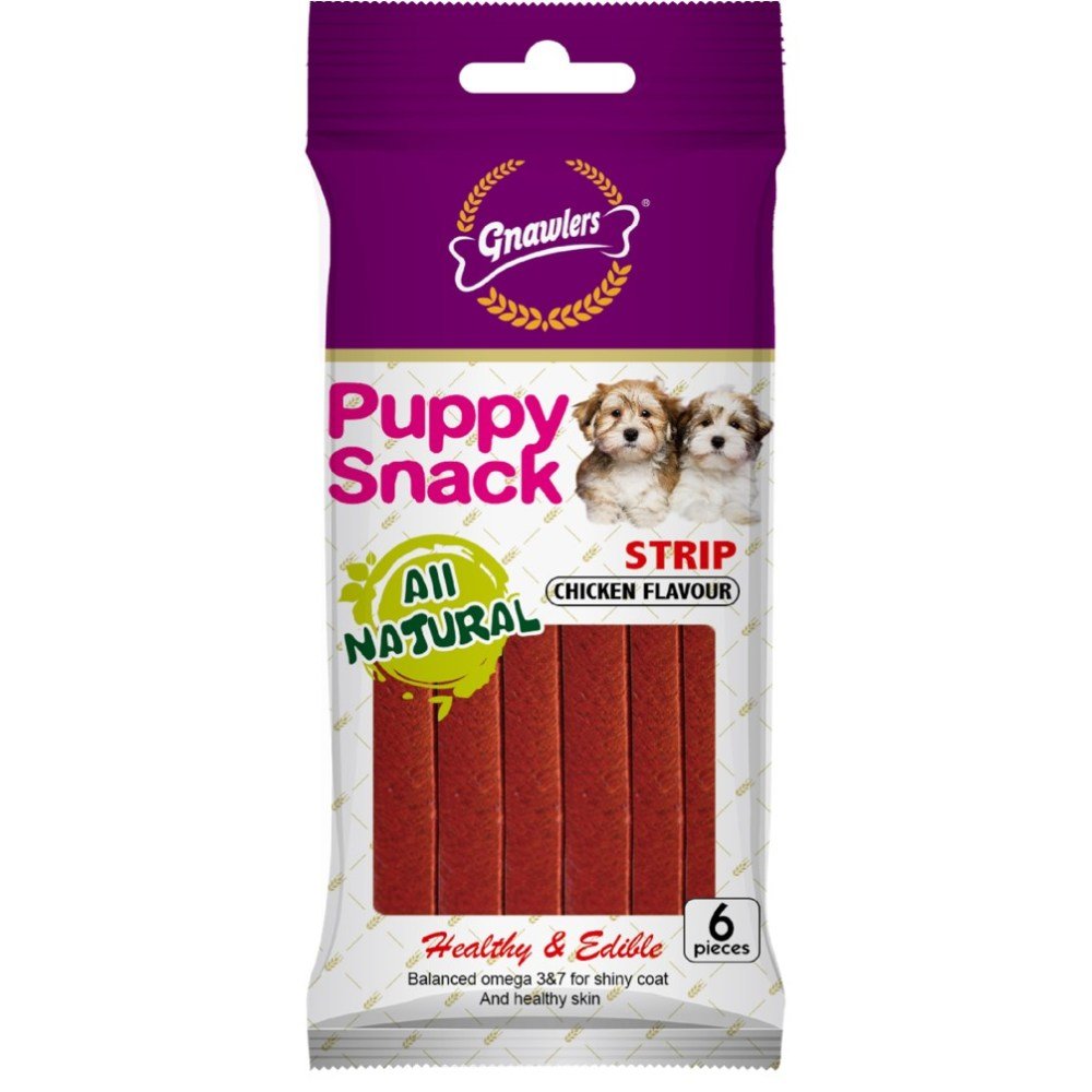Gnawlers Puppy Snack Star Stick Chicken Flavour - 4pcs (80Gr) - Petzone Kenya