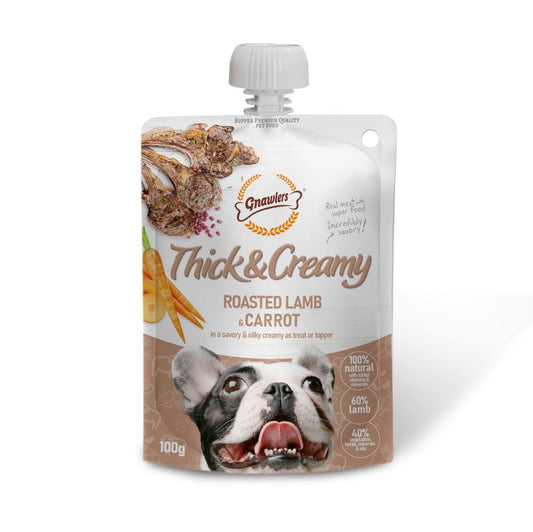 Gnawlers Thick and Creamy Dog Treat - Roasted Lamb & Carrot 100Gr - Petzone Kenya