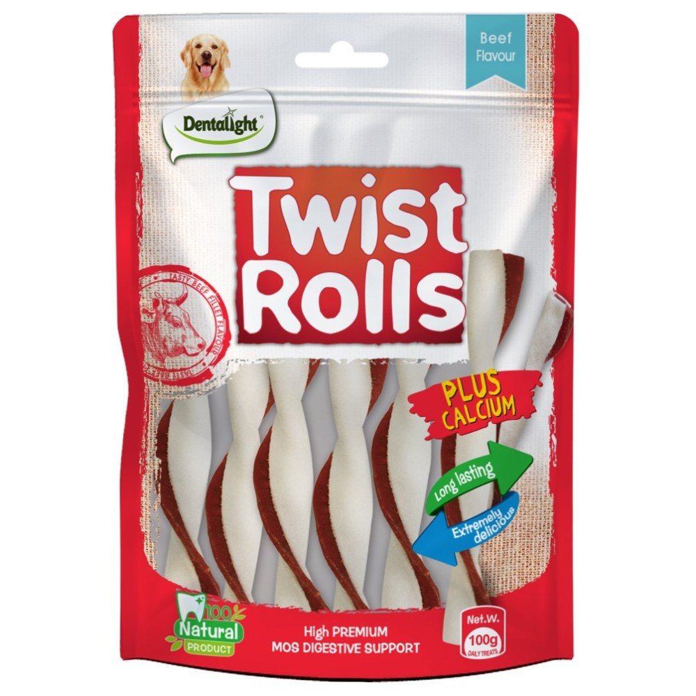 Gnawlers Twist Rolls - 100Gr - Petzone Kenya