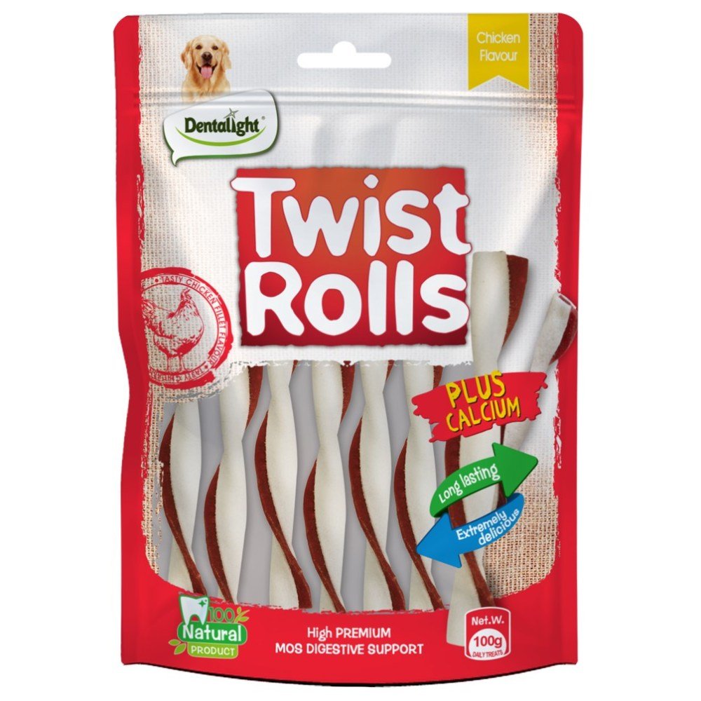 Gnawlers Twist Rolls - 100Gr - Petzone Kenya