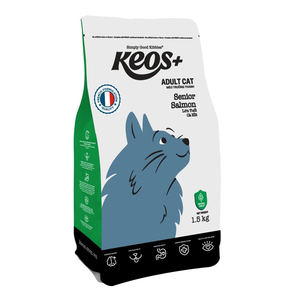 KEOS+ Adult Cat Senior - Salmon 1.5Kg - Petzone Kenya