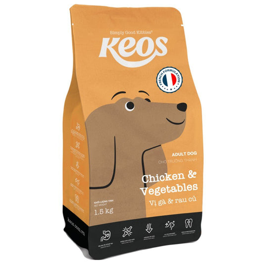 KEOS Adult Dog Food – Chicken and Vegetables - Petzone Kenya
