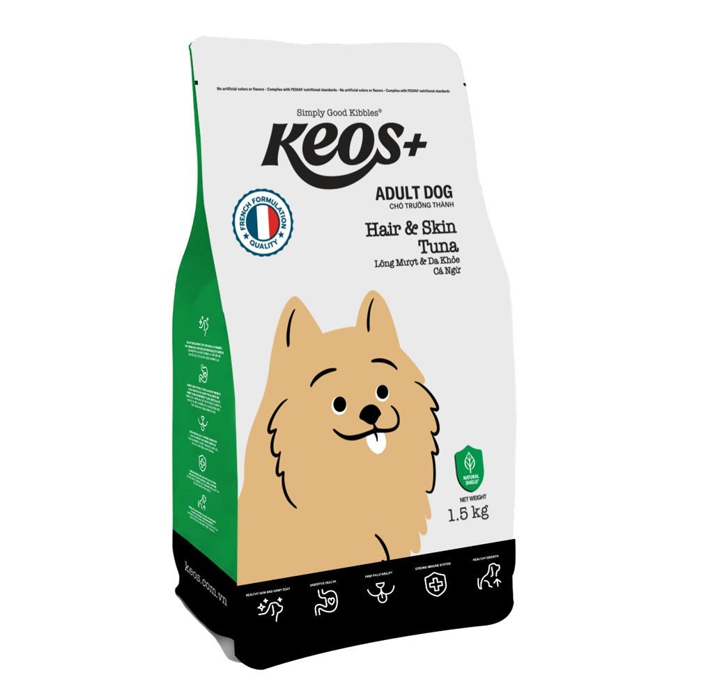 KEOS+ Adult Dog Hair & Skin - Tuna 1.5Kg - Petzone Kenya