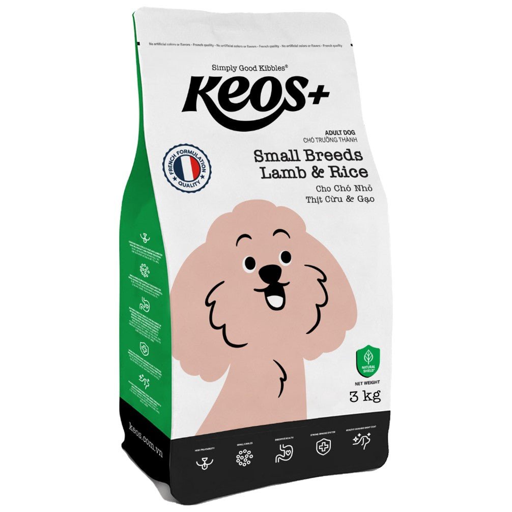 KEOS+ Adult Dog Small Breeds – Lamb & Rice - Petzone Kenya
