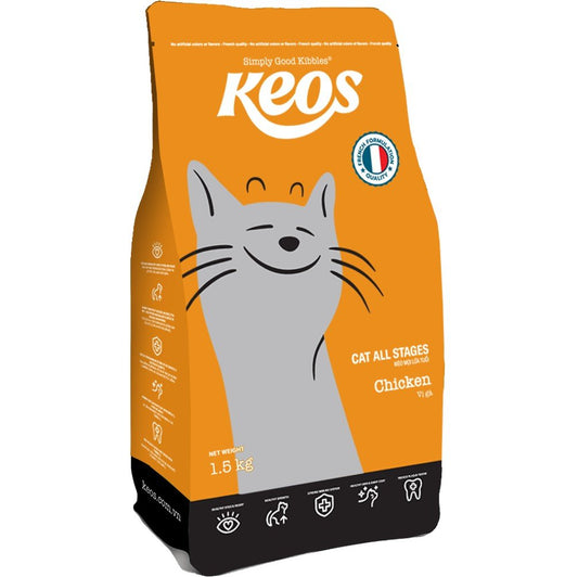 KEOS Cat All Stages - Chicken 1.5Kg - Petzone Kenya