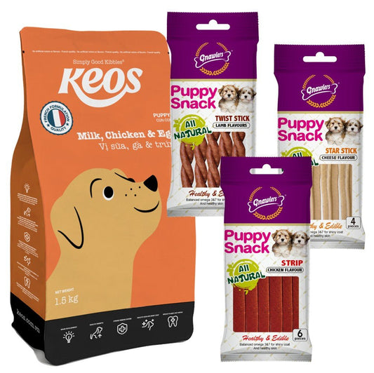 Keos & Gnawlers Puppy Happiness Bundle - Petzone Kenya