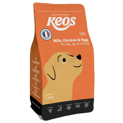 KEOS Puppy Food – Milk, Chicken and Egg - Petzone Kenya