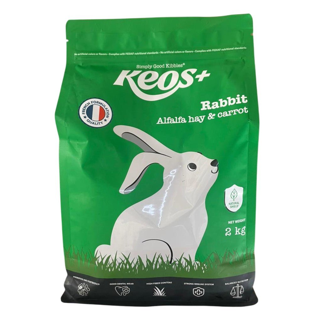 Keos+ Rabbit - Alfalfa Hay & Carrot 2Kg - Petzone Kenya