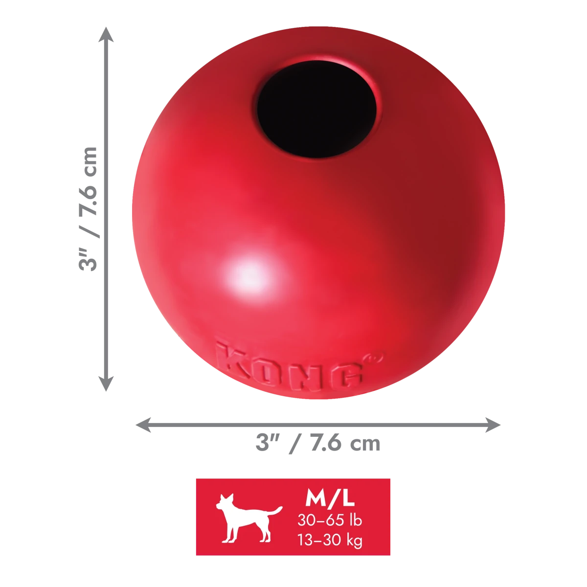 KONG Ball w/Hole - Petzone Kenya