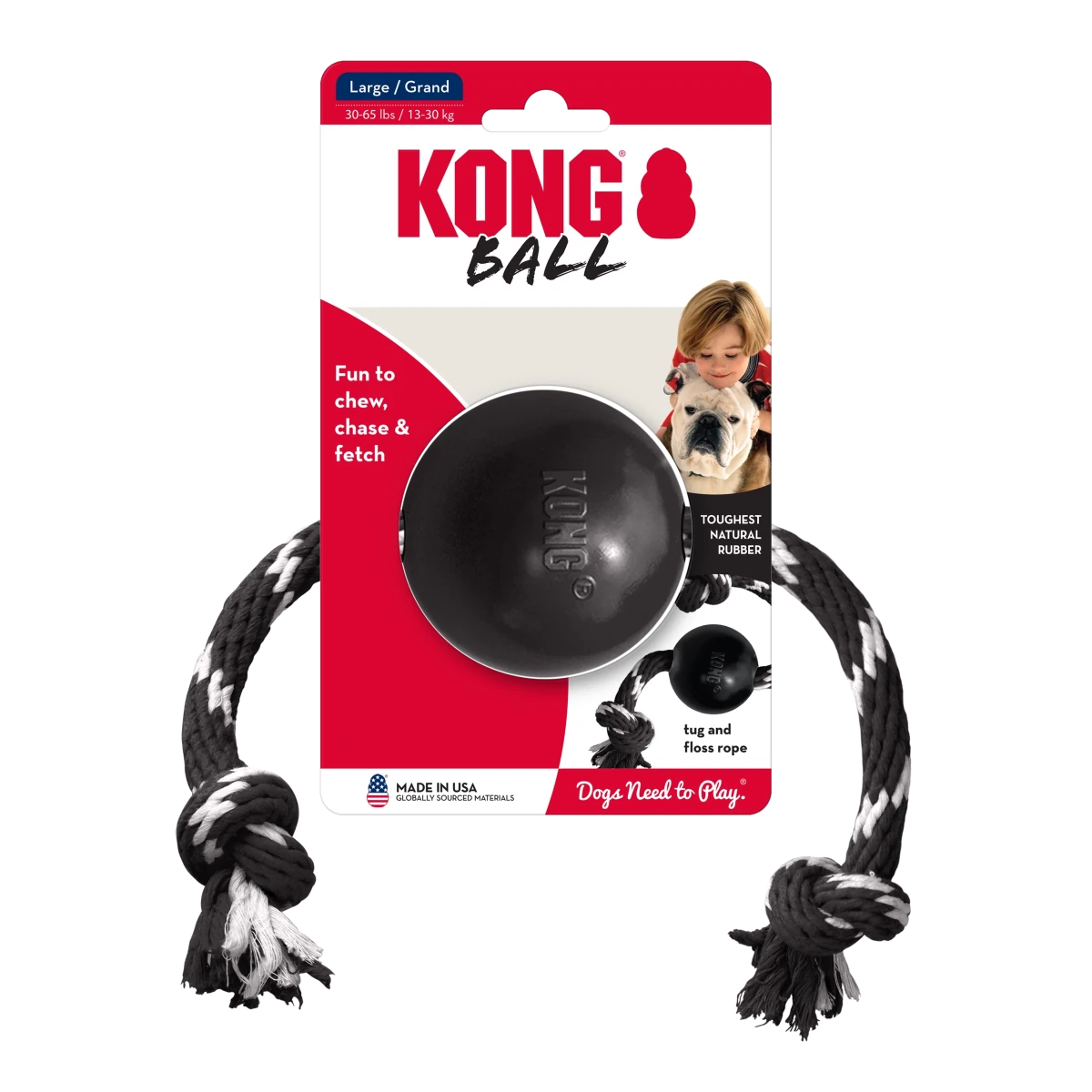 KONG Extreme Ball w/Rope - Petzone Kenya