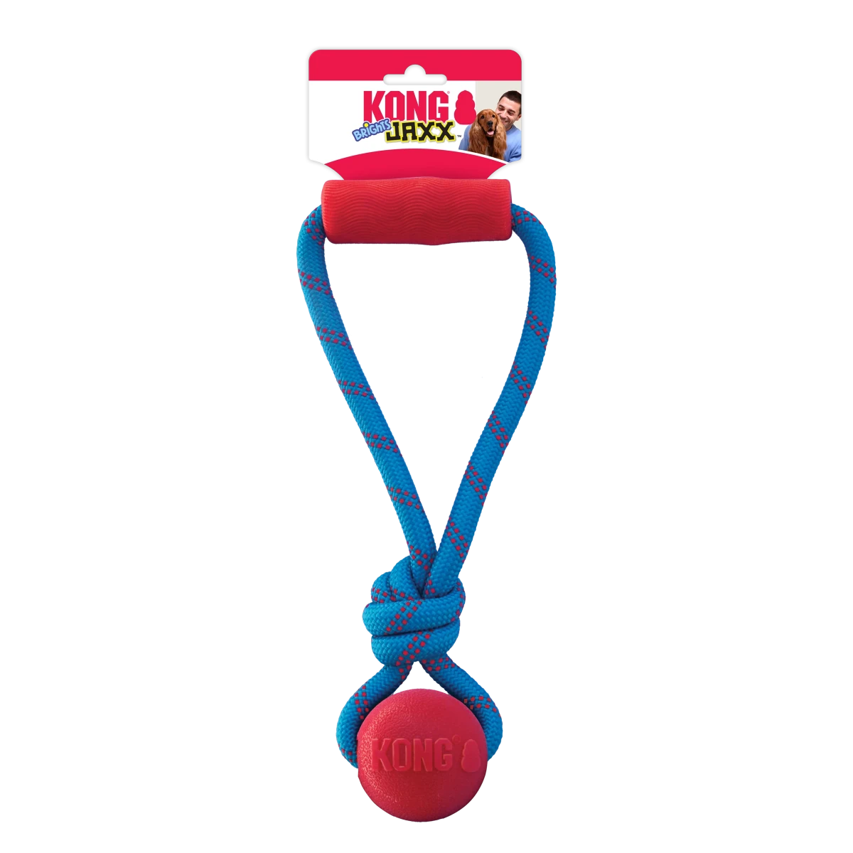 KONG Jaxx Brights Tug w/Ball Assorted - Petzone Kenya