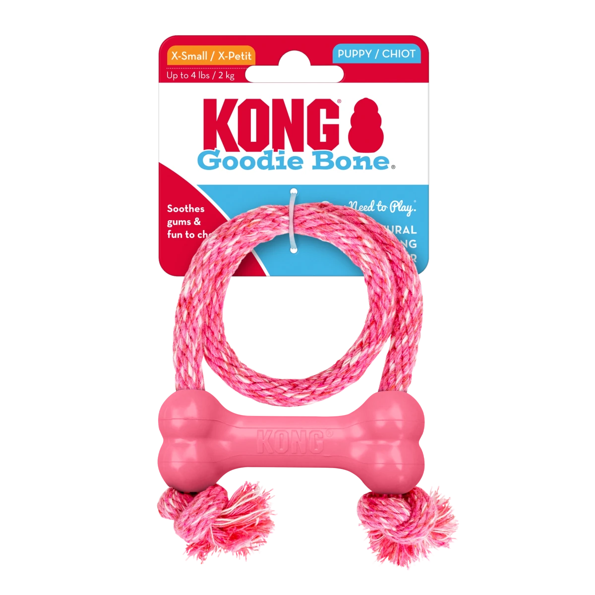KONG Puppy Goodie Bone w/Rope - Petzone Kenya