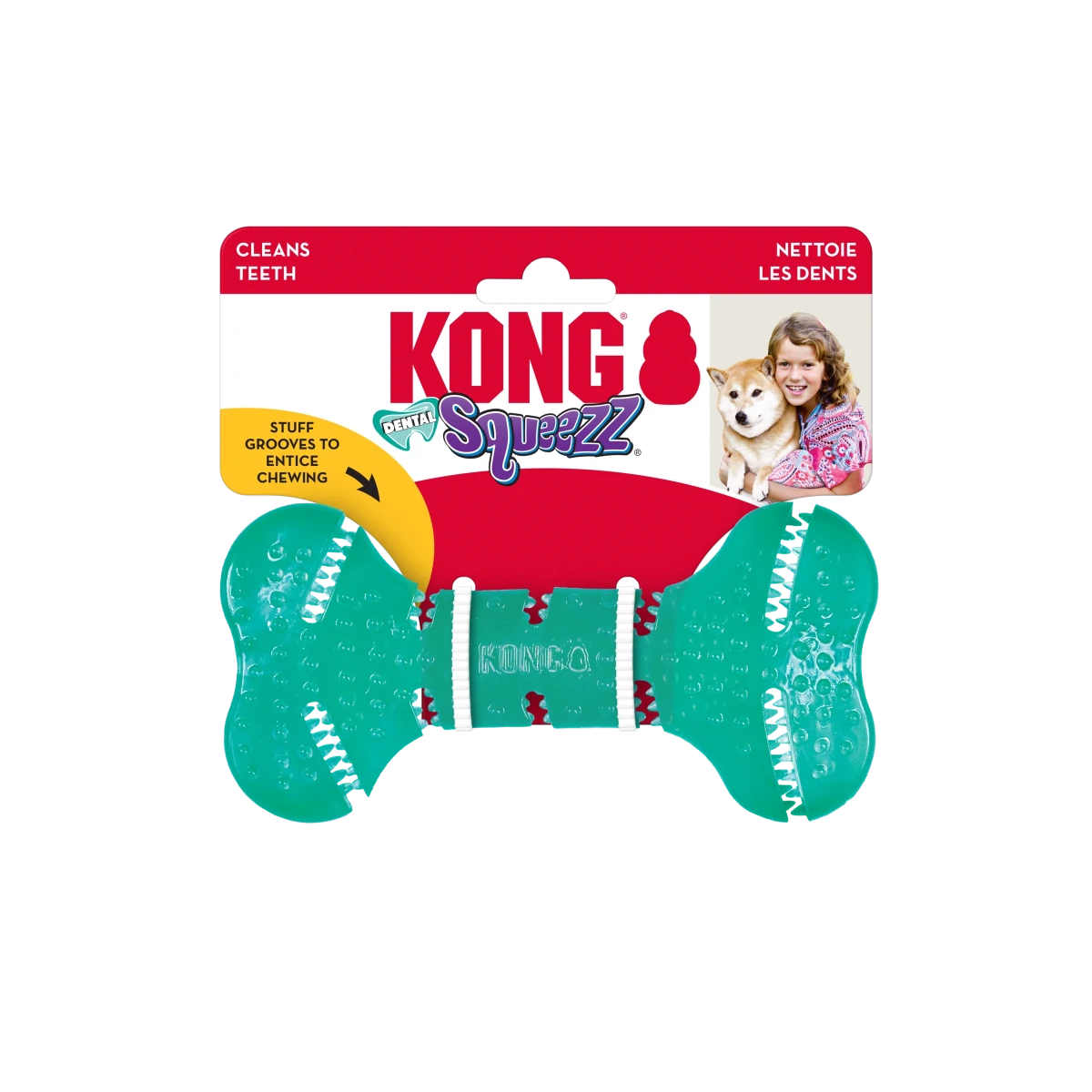 KONG Squeezz Dental Bone - Petzone Kenya