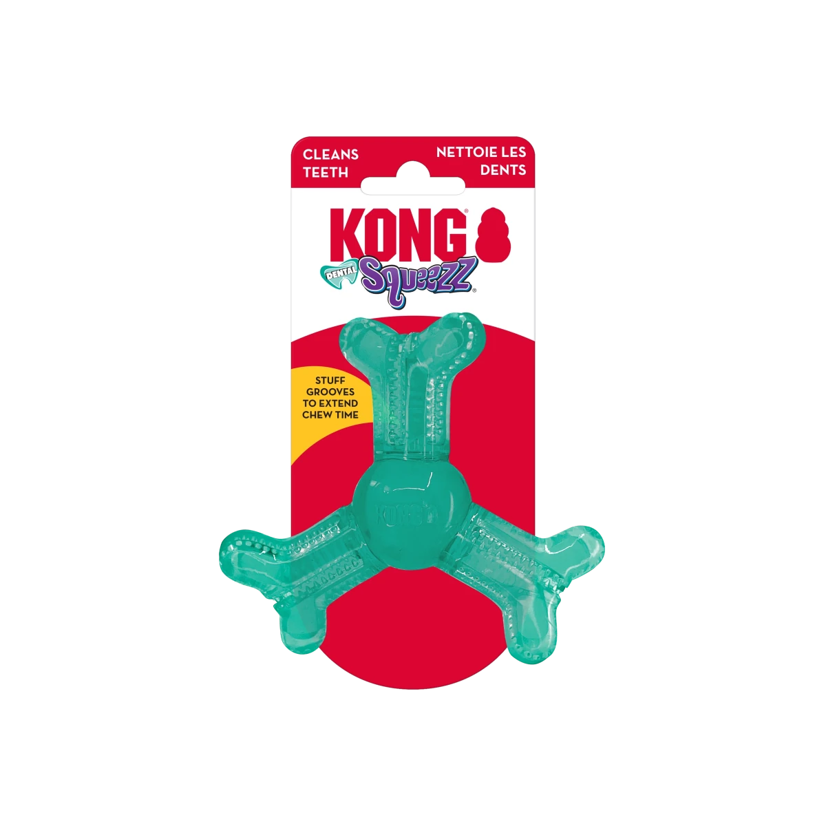 KONG Squeezz Dental Roller Bone - Petzone Kenya