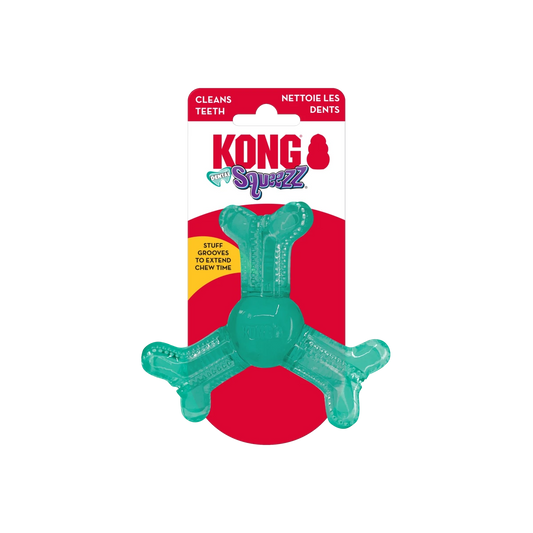 KONG Squeezz Dental Roller Bone - Petzone Kenya