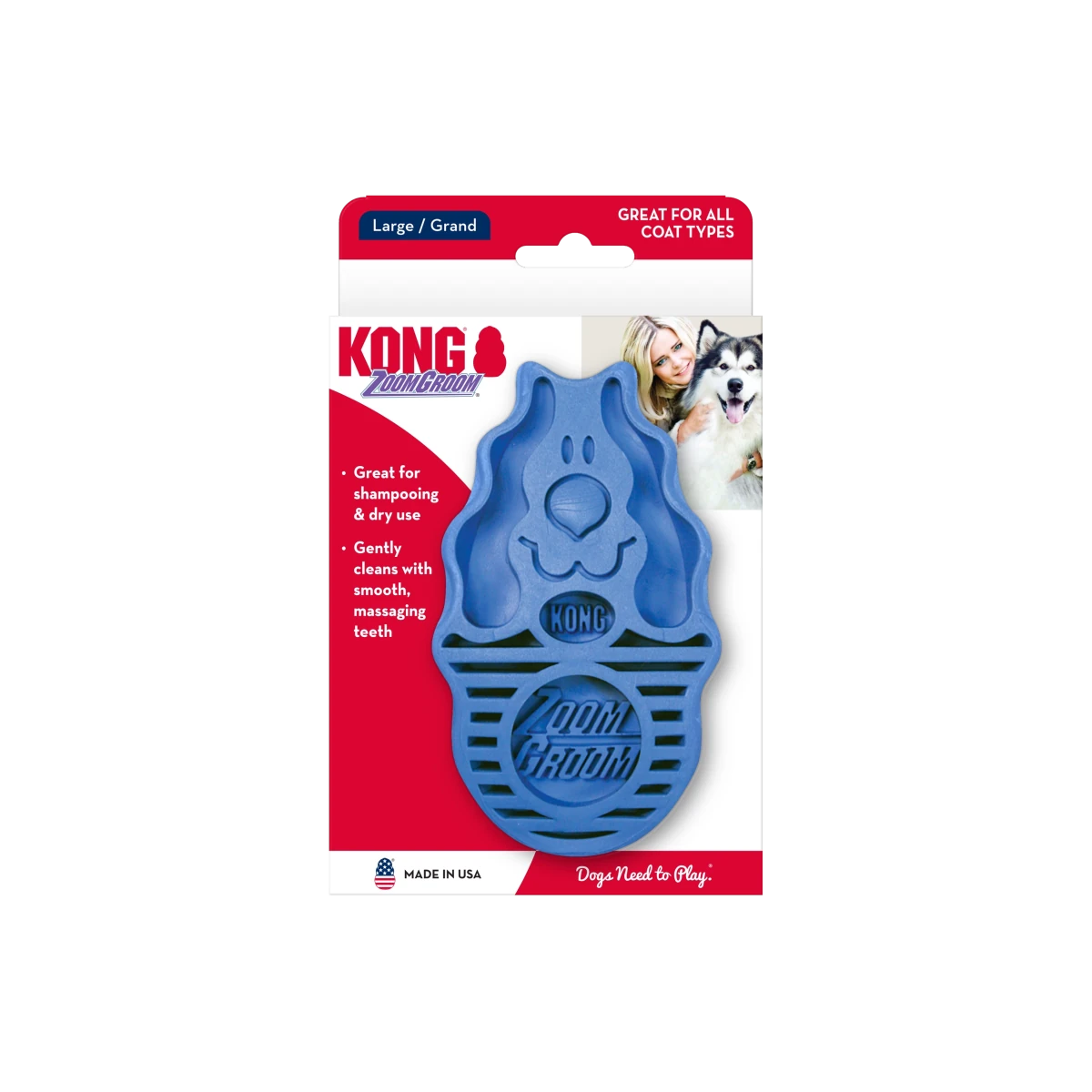 KONG ZoomGroom Boysenberry - Petzone Kenya
