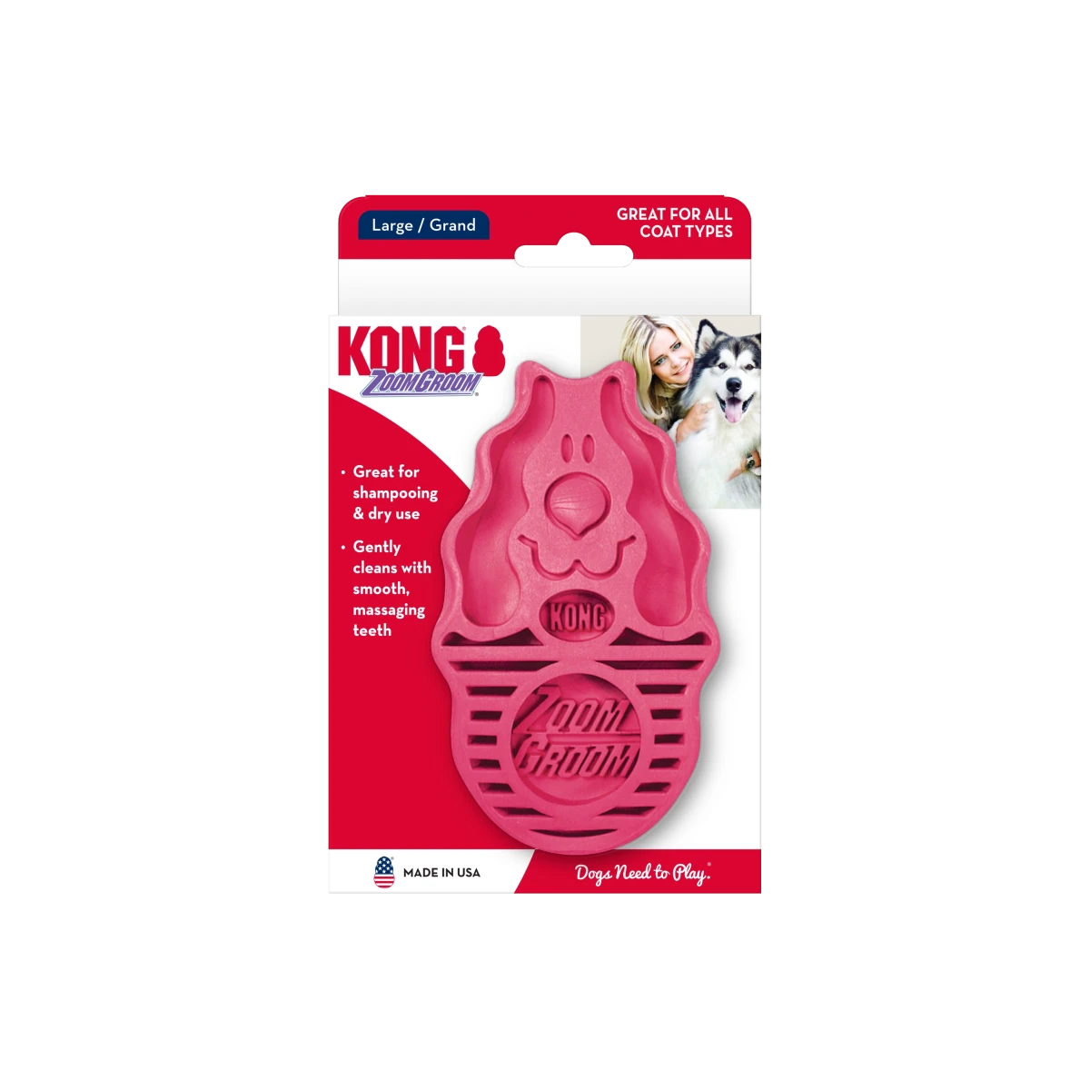 KONG ZoomGroom Raspberry - Petzone Kenya