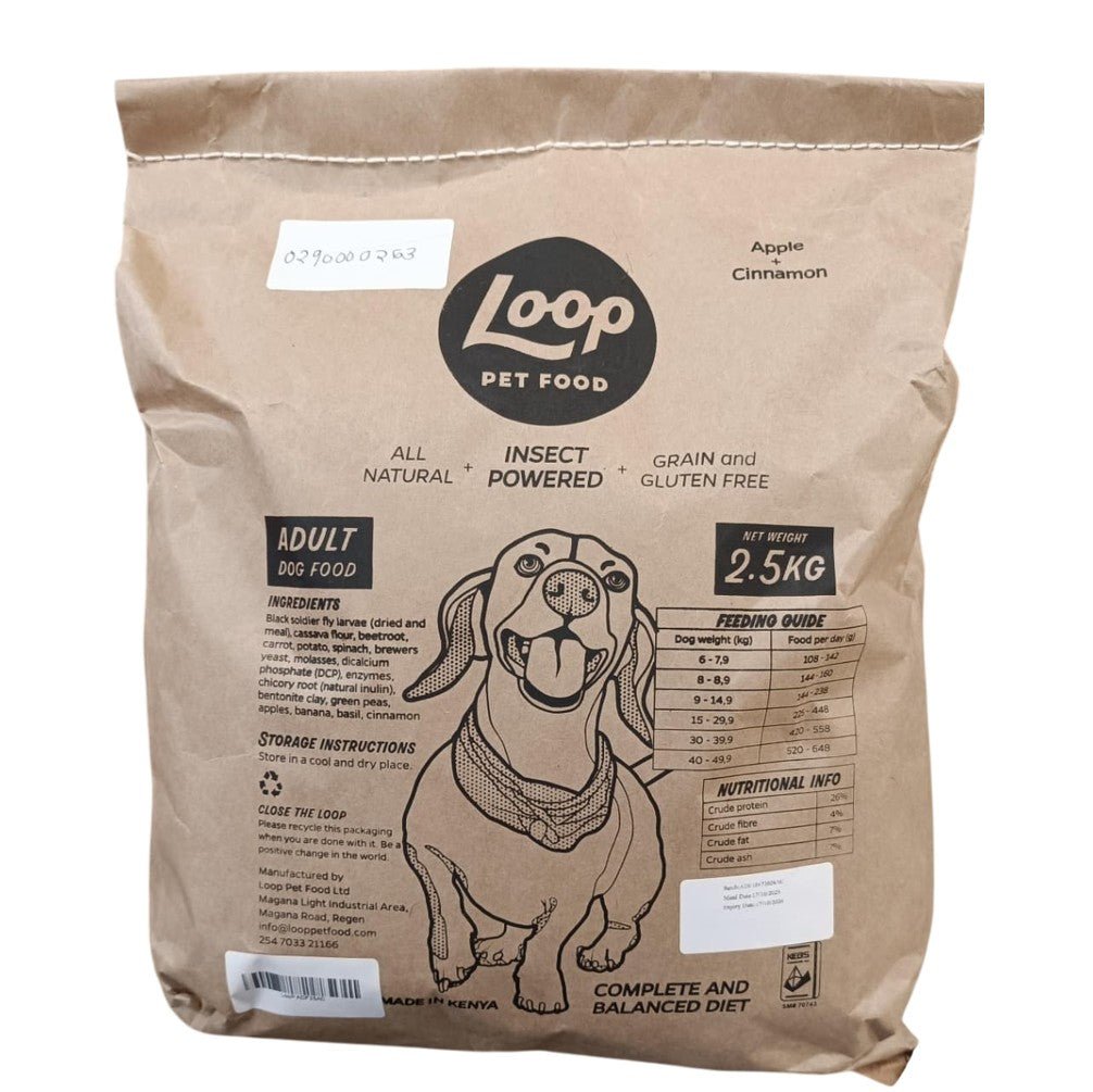 Loop Adult Dog Grain - Free Apple Cinnamon - Petzone Kenya