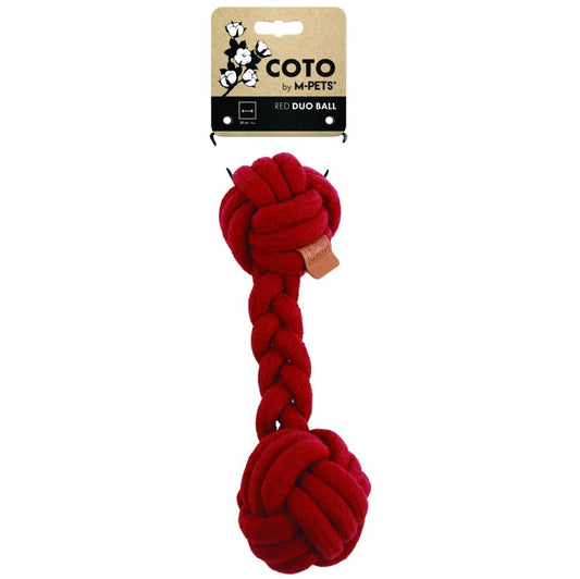M–Pets COTO Dog Toy Duo Ball Red - 28 cm - Petzone Kenya