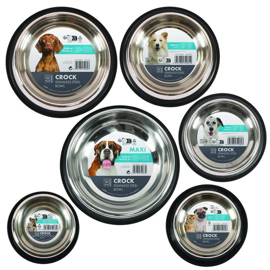 M–Pets CROCK Stainless Steel Bowl - Petzone Kenya