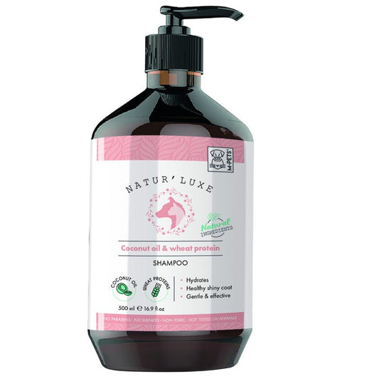 M–Pets NATUR’LUXE Coconut Oil & Wheat Protein – 500ml - Petzone Kenya