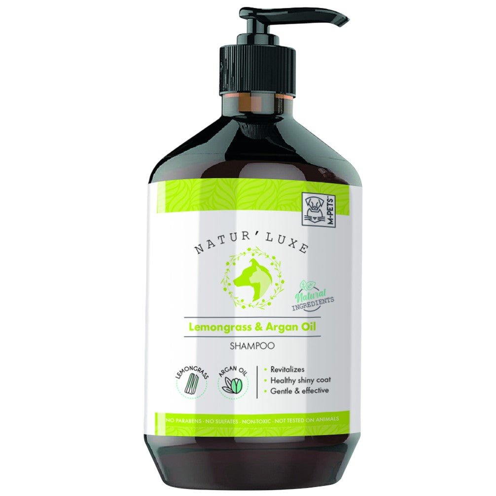 M–Pets NATUR’LUXE Lemongrass & Argan Oil Shampoo – 500ml - Petzone Kenya