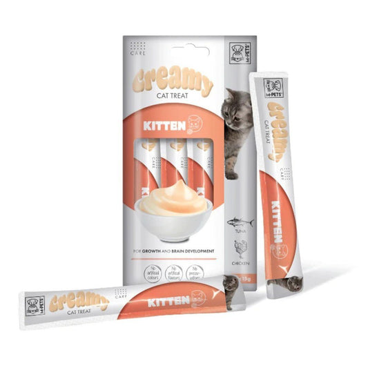 MPETS Creamy Kitten Treats - Tuna & Chicken(4x15g) - Petzone Kenya