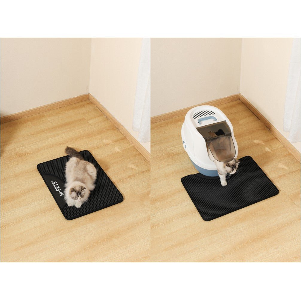 MPETS DUPLEX Cat Litter Mat - Horizontal Black - Petzone Kenya