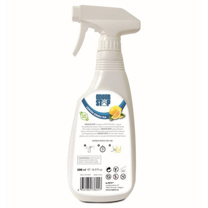 MPETS ODOUR STOP Deodorant Spray - Lemon Green Tea 500 ml - Petzone Kenya
