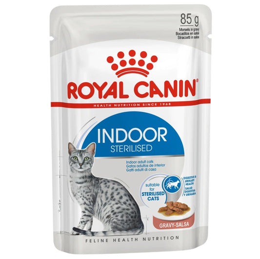Royal Canin FHN Indoor Sterilised Gravy 85g - Petzone Kenya