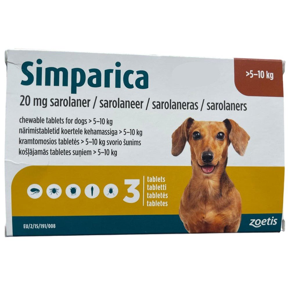 Simparica (Sarolaner) Chewables for Dogs - Petzone Kenya