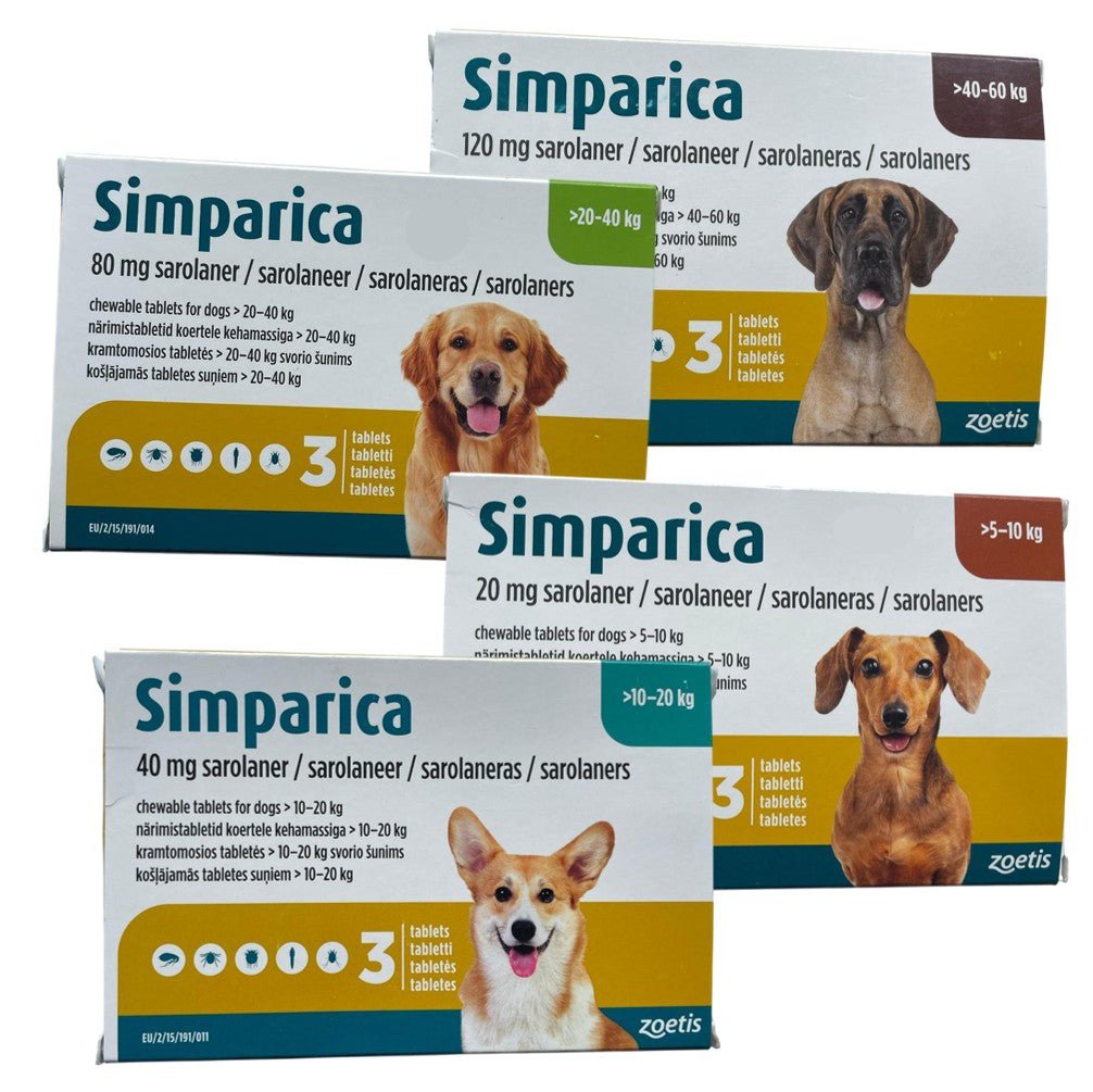 Simparica (Sarolaner) Chewables for Dogs - Petzone Kenya