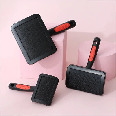Slicker Brush Black Red Handle