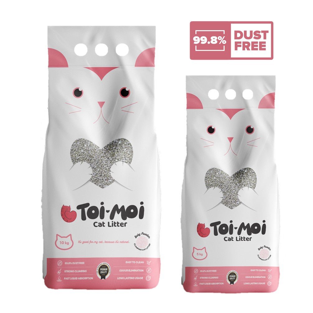 TOI - MOI Aura Baby Powder Scented Clumping Cat Litter - Petzone Kenya